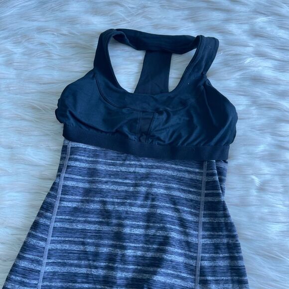 Lululemon Scoop Neck Tank in Black Stripes Galore/Black - Picture 7 of 10